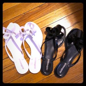 Dollhouse jelly bow flip flop